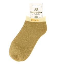 Socquettes Paillettes Colorées Mot Fantaisie