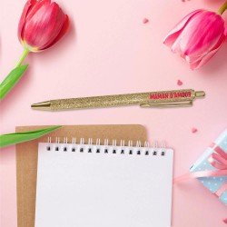 Stylo à Paillettes Mot Fantaisie
