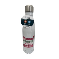Bouteille Isotherme Maman Chérie Je t'aime à la Folie