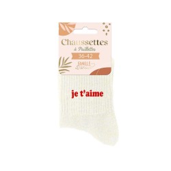Chaussettes Paillettes Famille Fantaisie
