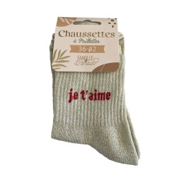Chaussettes Paillettes Famille Fantaisie