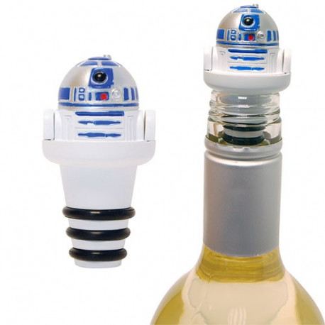 Amateur de vin et fan de Star Wars, vous voilà gaté ! Découvrez R2D2 en bouchon de bouteille ! A la fois pratique et décoratif !
