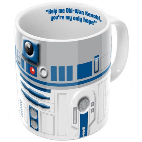 mug en forme de r2d2 star wars en 2 dimension