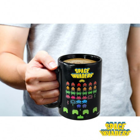 mug thermoréactif du jeu vidéo space invaders