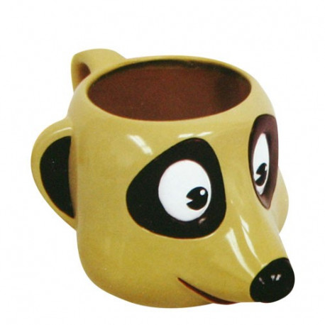Pour tous les fans de Timon, petit animal dans le dessin animé Le Rion Lion, complétez votre collection avec ce mug original en forme de tête de suricate !