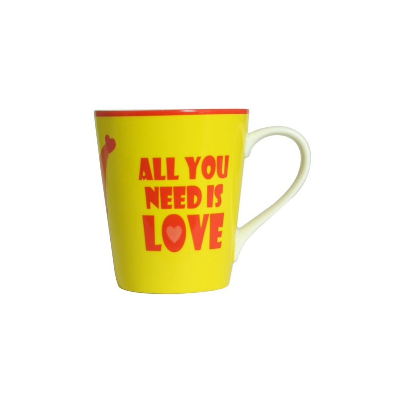 Mug à l'honneur des Beatles '' All you need is love"