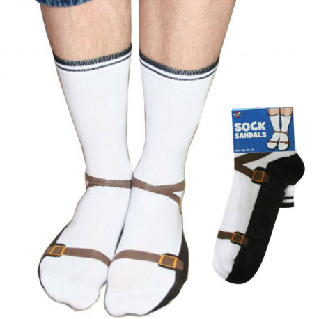 L'humour jusqu'au bout des pieds, c'est possible ! Vous allez avoir un style incroyablement kitch et drôle avec ces chaussettes imprimées façon sandales !