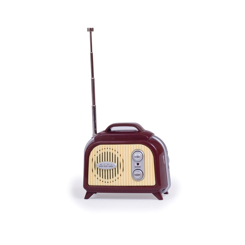 cette radio rétro au design vintage d'antan plaira aux amateurs de musique et d'objets rétro