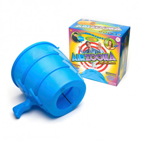 Offrez un cadeau insolite et original : l’Airzooka, un canon à air puissant ! Ce jeu étonnant produit des bulles d’air totalement inoffensives qu’il peut lancer jusqu’à dix mètres...