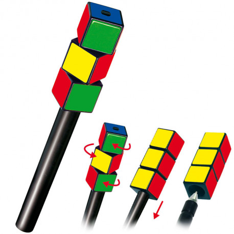 le stylo à bille rubik’s est un casse-tête original et amusant à résoudre...