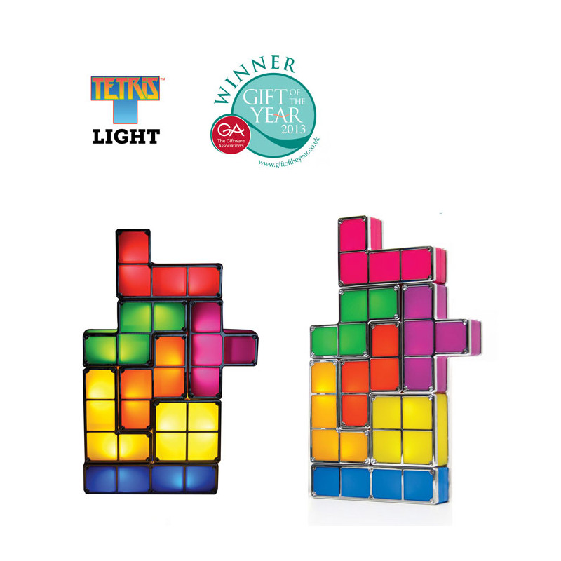 lampe tetris design aux blocs lumineux