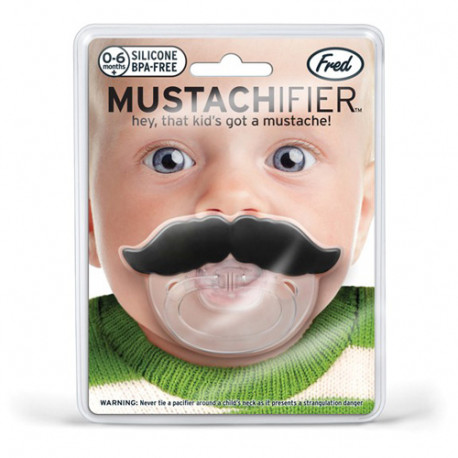 cette tétine moustache pour bébé est une idée cadeau naissance idéale.