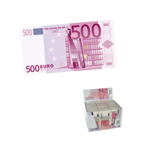 Etonnez vos convives en déposant sur votre table ces liasses de billets de 500 euros... Une riche idée ! Ces dix serviettes en papier sont un cadeau utilement humoristique !