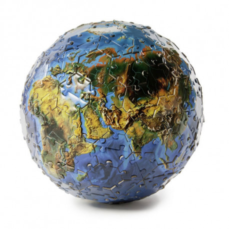 puzzle 3d planète terre,un puzzle ludique en forme de globe terrestre de 212 pièces.