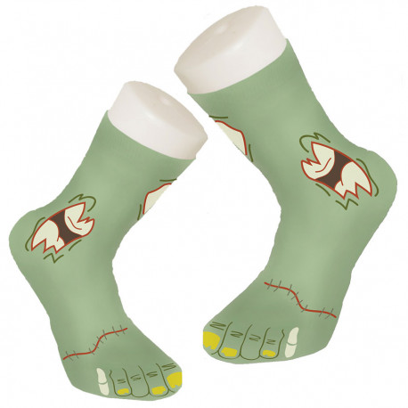 chaussettes zombies... Cet accessoire décalé complètera parfaitement votre déguisement d’Halloween