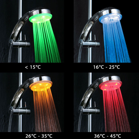 douche lumineuse à leds économique et écologique