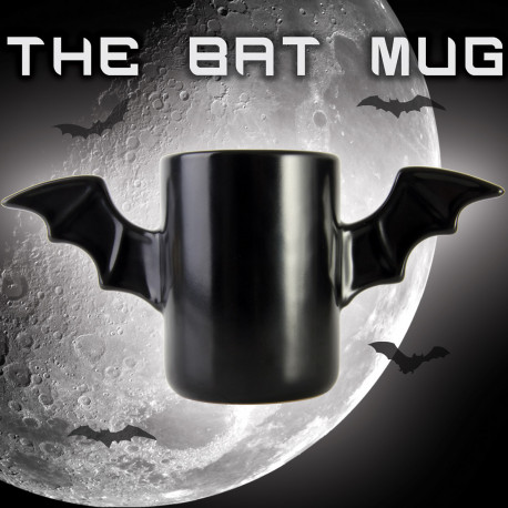 tasse comics bat mug avec des ailes de chauve-souris,façon batman,super-héros de gotham city