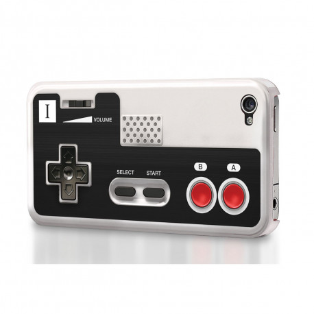 cette coque pour iphone 4/4s ou 5 prend la forme de la manette nes nintendo : un accessoire so geek qui met à l'honneur le rétro-gaming.