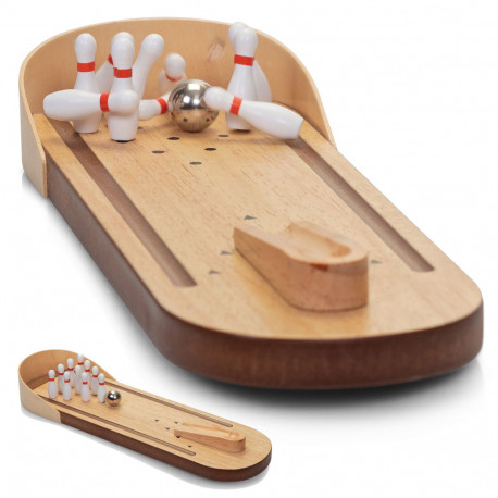 Photo du jeu de bowling en bois