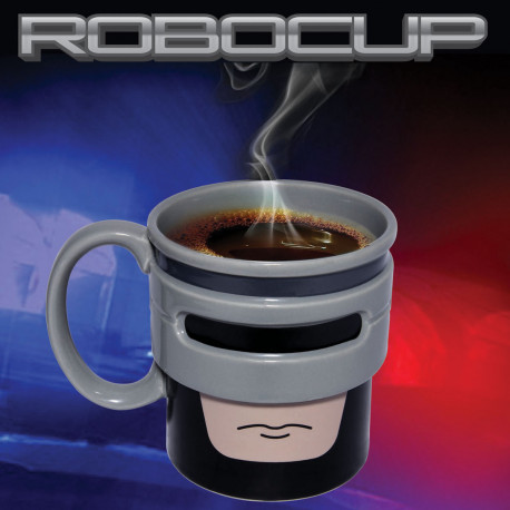 robocup,un mug à l'honneur de robocop en deux dimensions ; geek à souhait !