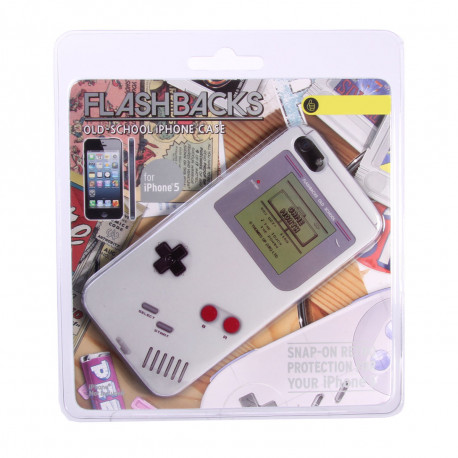 Cette coque pour iPhone 5 reprend la forme de la mythique console Gameboy