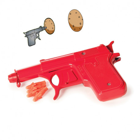 Un pistolet patate à faire pâlir de jalousie l'agent 007... Ce jouet d’antan revient dans une version plus moderne pour des batailles acharnées de pommes de terre, d’eau ou de munitions en caoutchouc !