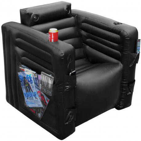 Le fauteuil multifonction : le paradis sur Terre ! Ce fauteuil geek gonflable ultra-équipé est facile à ranger et à transporter... Un fauteuil tout-en-un à adopter de toute urgence !