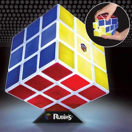 cette lampe rubik's cube,sous licence officielle,est un cadeau geek,design,tendance