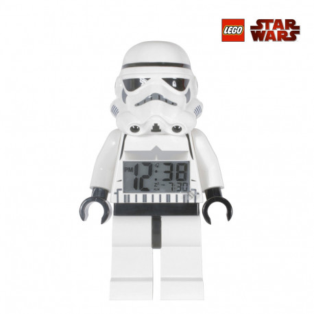 Ce radio réveil Lego® Star Wars® articulé et fonctionnel prend la forme d’un clone Trooper, le Soldat de l'Empire... Ce superbe objet de décoration geek vous donne l’heure de manière très précise ! Un cadeau terriblement geek !