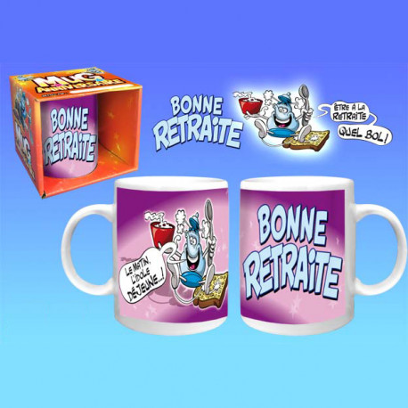 Offrez un mug qui sorte de l’habituel... Ce mug en céramique coloré, spécial départ à la retraite, sera le cadeau idéal pour son destinataire, à coup sûr ! Voici un mug très sympa à offrir...