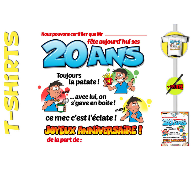T Shirt Anniversaire Certifie Avec Marqueur Achat Cadeau Anniversaire Sur Rapid Cadeau Com T Shirt Anniversaire Certifie Avec Marqueur Achat Cadeau Anniversaire Sur Rapid Cadeau Com