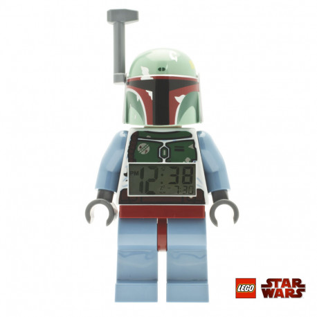 Ce radio réveil Lego® Star Wars® articulé et fonctionnel prend forme sous les traits de Boba Fett… Voilà votre nouveau compagnon matinal qui vous donnera l’heure de façon originale et geek !