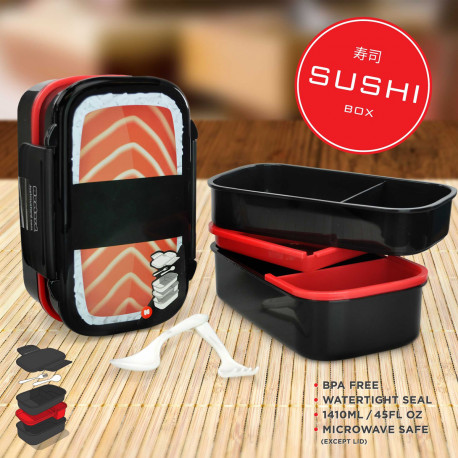 cette bento box au design d'un maxi sushi est le cadeau indispensable à offrir à ceux qui déjeunent au bureau