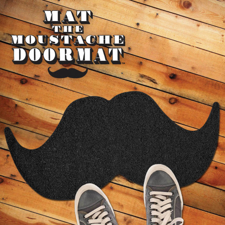 Osez l'originalité et mettez de l'humour dès l'entrée de votre maison avec ce paillasson en forme de grosse moustache noire ! Les invités vont s'amuser... avant même de passer la porte ! Ce tapis d'entrée moustachu fera mouche à tous les coups !