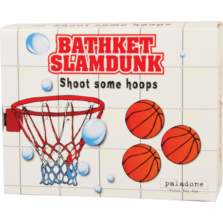 Offrez ce jeu de bain original ! La baignoire est l'endroit idéal où vous allez pouvoir vous entraîner au basket : faites des paniers comme bon vous semble en patogeant dans l'eau... 