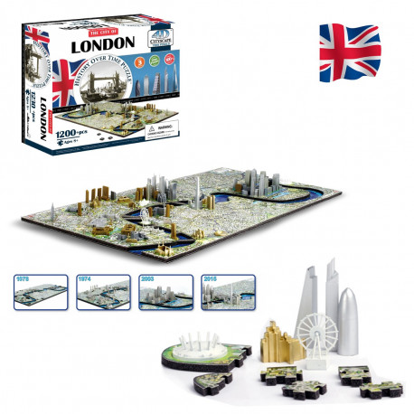 offrez un puzzle ludique et historique avec ce puzzle 4d londres 1230 pièces très original