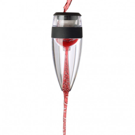 L’aérateur en verre purifie votre vin lorsque vous le faites couler à l’intérieur grâce à ses fonctions d’aération et d’oxygénation