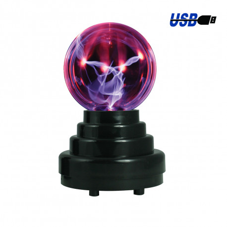 Voilà une idée cadeau high-tech et originale à offrir à ceux qui passent beaucoup de temps sur leur ordinateur... La boule plasma USB allie gadget geek et cadeau design et coloré pour égayer votre bureau !