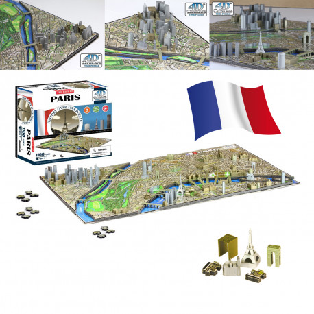 offrez un puzzle 100% historique,ludique et original,en quatre dimensions : le puzzle 4d paris 1100 pièces