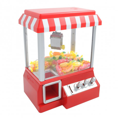 Apportez un air de fête dans votre maison avec cette machine attrape-bonbons sonore ! Faites fonctionner le grappin , invoquez la chance et la réussite, puis essayez d'attraper un bonbon... Un moment de divertissement pour petits et grands !