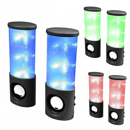 Si vous appréciez la musique et les effets lumineux multicolores, vous tomberez sous le charme de ces deux enceintes usb qui réagissent selon votre musique ! L’alliance du son et de la lumière dans ce cadeau de bureau design !