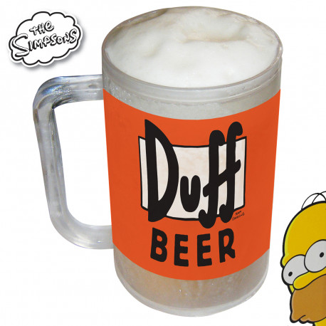 Gardez votre bière bien au frais avec cette chope réfrigérée Simpsons ! Vous allez pouvoir savourer votre Duff Beer, seul ou entre amis, mais toujours très fraîche ! Un cadeau Simpsons très utile…