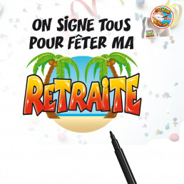 Caleçon Retraite Dédicace avec Marqueur