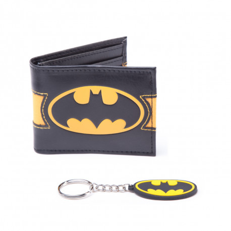 Photo du set portefeuille et porte-clés Batman