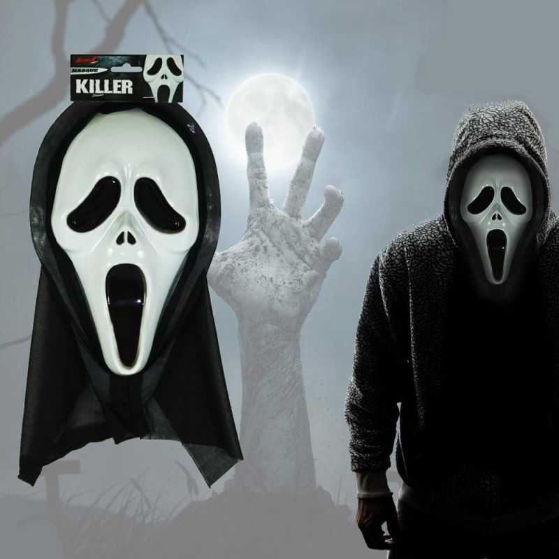 Le célèbre masque du tueur dans les films Scream.