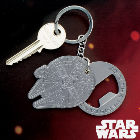Offrez un gadget utile et totalement geek à tout fan de la saga Star Wars : un porte-clés décapsuleur métallique