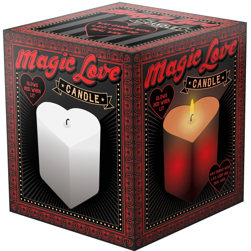 Magic Love Candle, une bougie traditionnelle qui cache dans son coeur