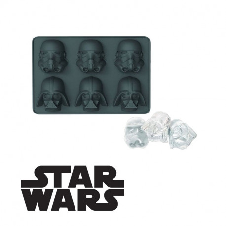 Alors misez sur un apéritif à la sauce Star Wars avec ce moule en silicone alimentaire qui vous permet de créer 6 glaçons : 3 Dark Vador et 3 Stormtroopers