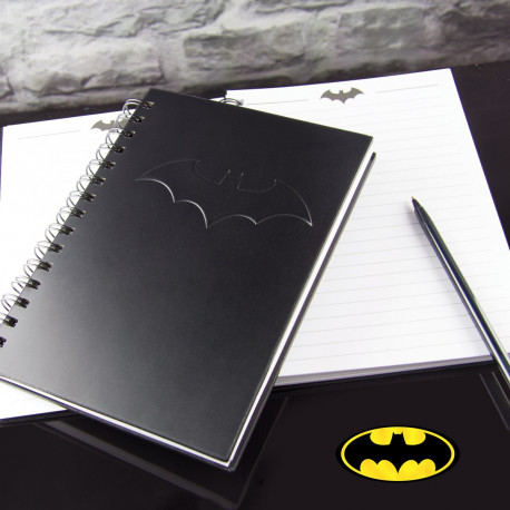un carnet de notes Batman
