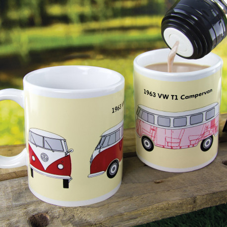 un mug thermoréactif Campervan